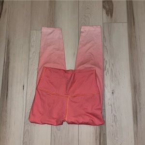 Aerie Chill Play Move Pink Ombré Active Leggings Pants